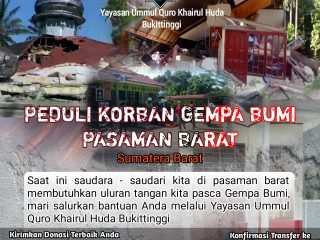 BANTUAN DONASI KORBAN GEMPA PASAMAN