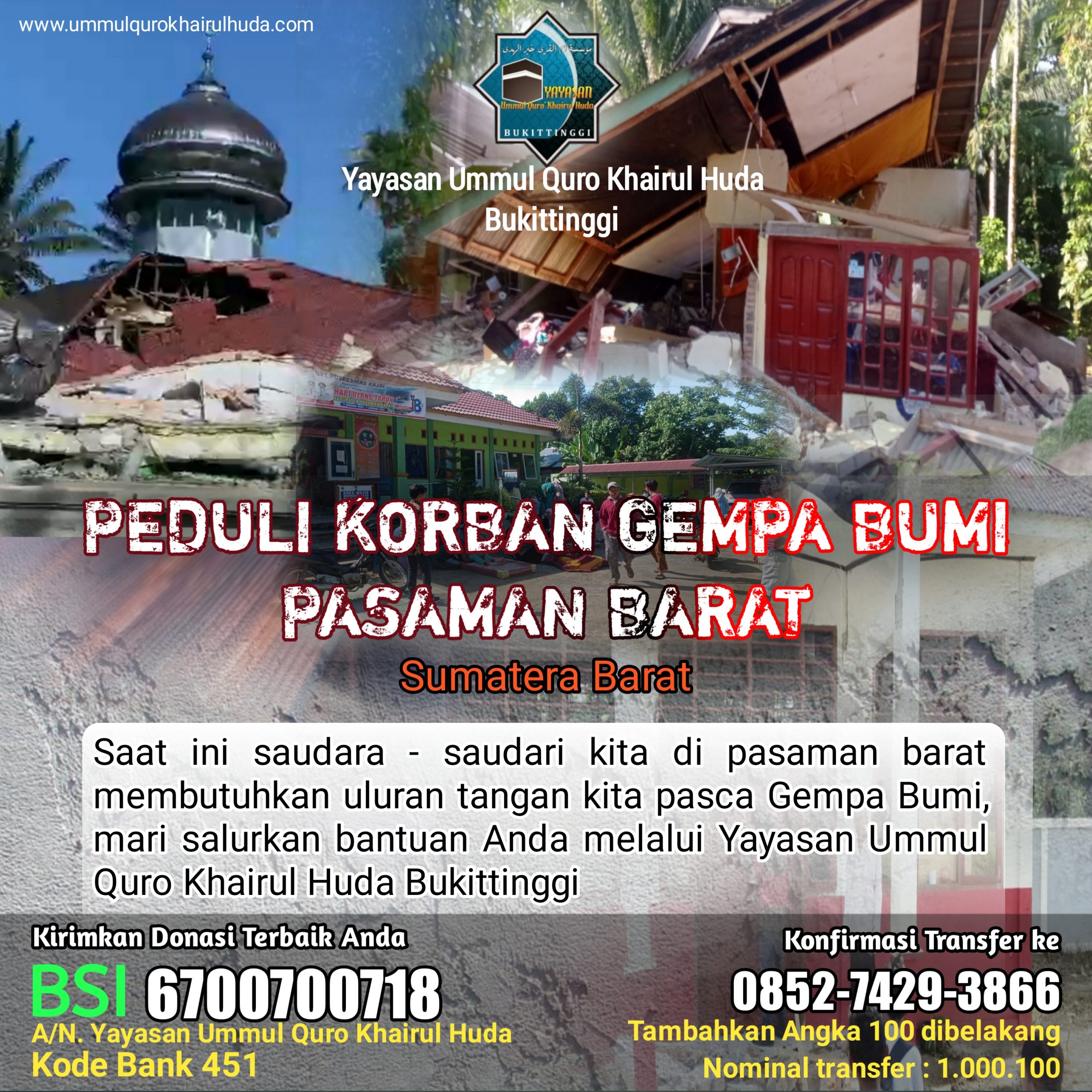 BANTUAN DONASI KORBAN GEMPA PASAMAN BANTUAN DONASI KORBAN GEMPA PASAMAN