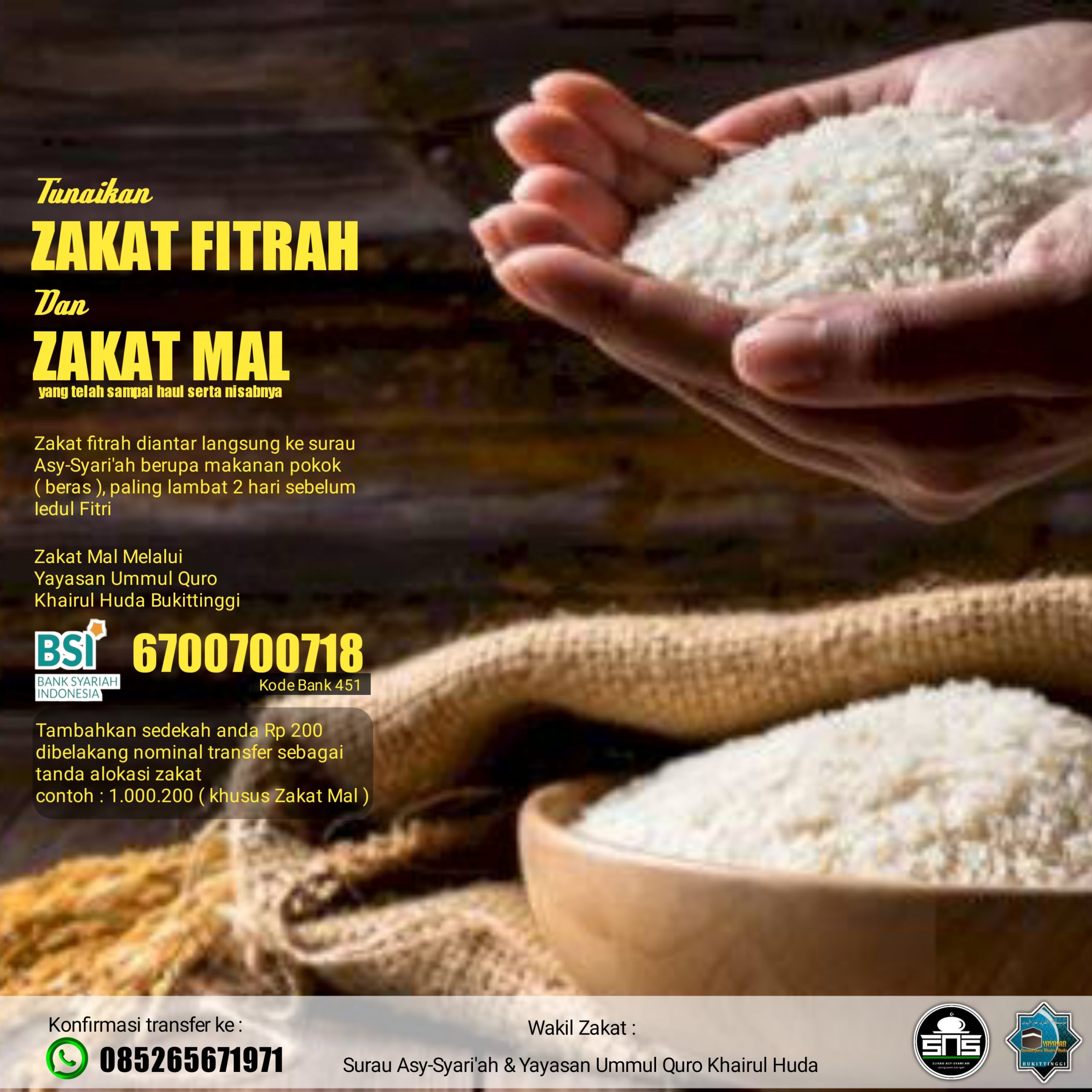Penyaluran Zakat Fitrah 1443H di Surau Asy-syari'ah Penyaluran Zakat Fitrah 1443H di Surau Asy-syari'ah