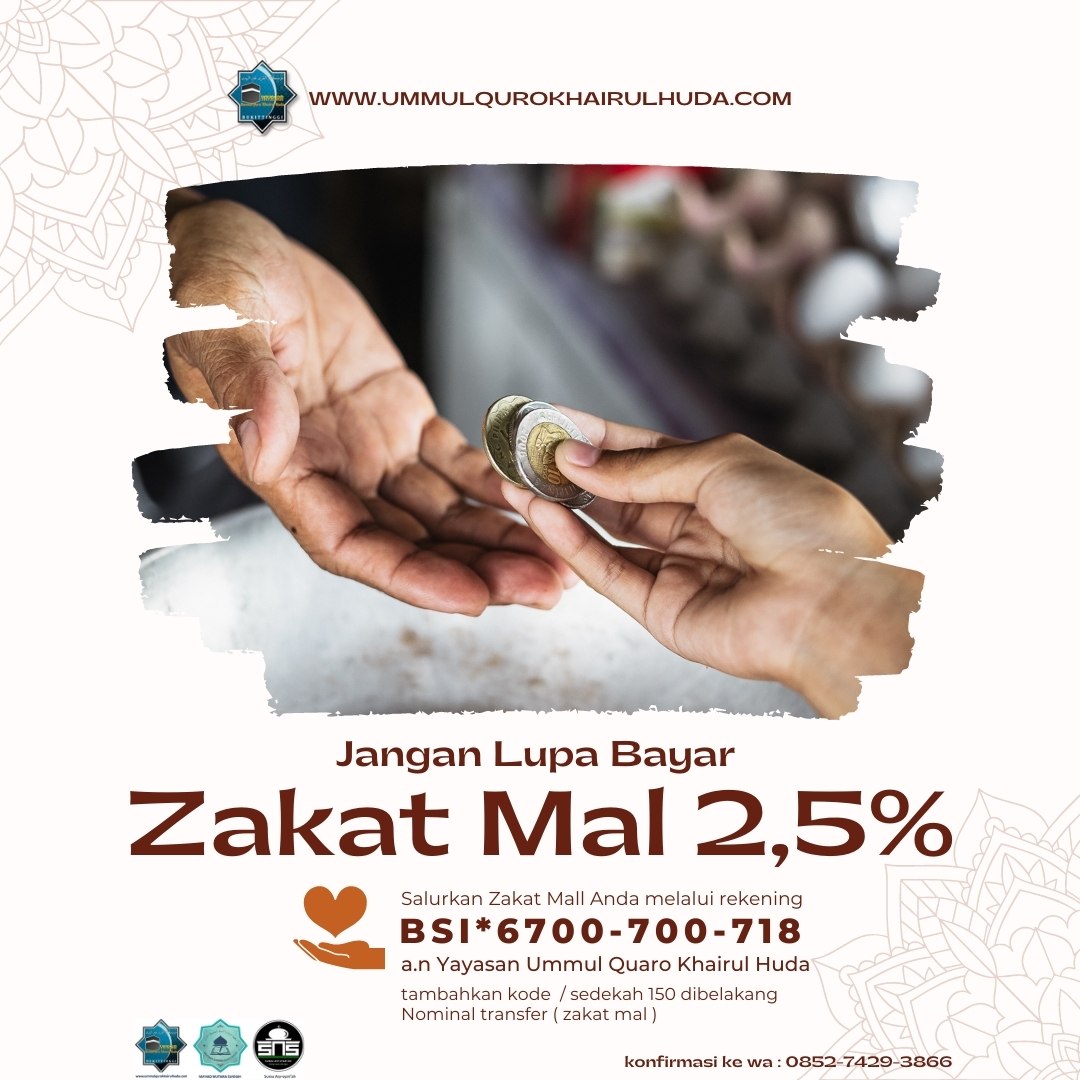 Zakat Mal 1443 H / 2022 M ( Surau Asy syari'ah, Yayasan Ummul Quro Khairul Huda )