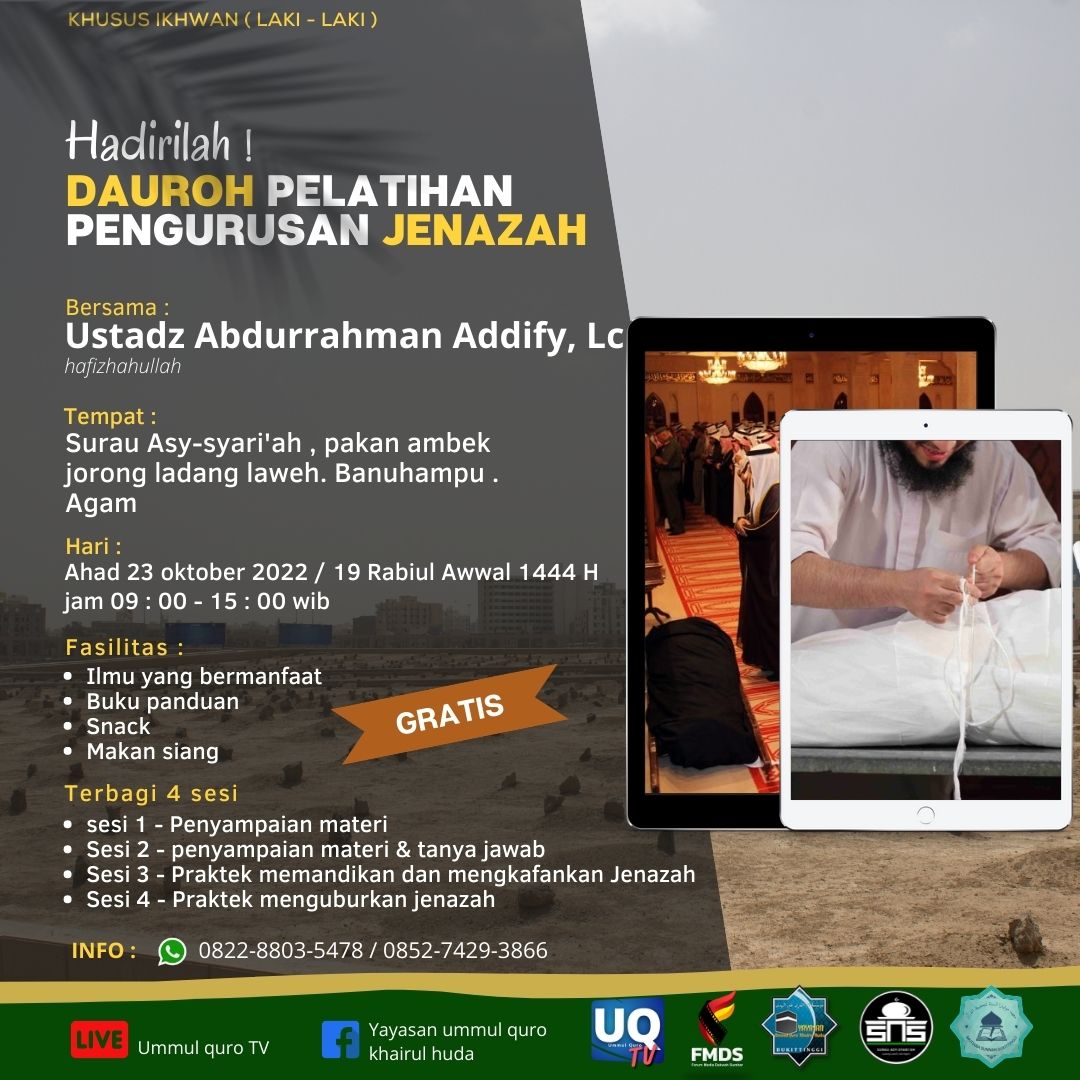 DAUROH PENYELENGGARAAN JENAZAH DAUROH PENYELENGGARAAN JENAZAH