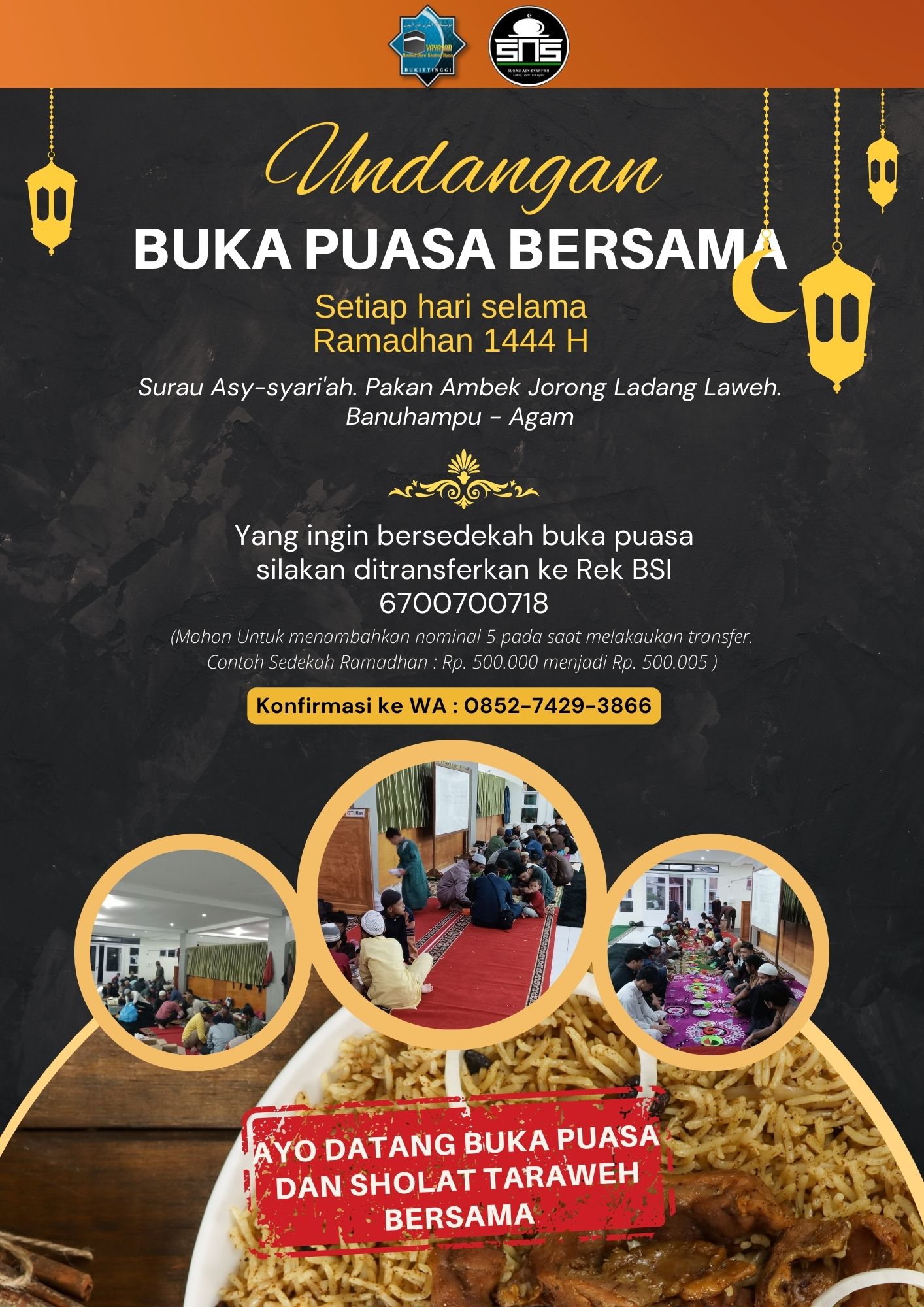 UNDANGAN BUKA PUASA BERSAMA