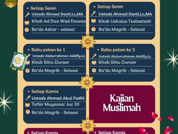 JADWAL KAJIAN SURAU ASY SYARI'AH