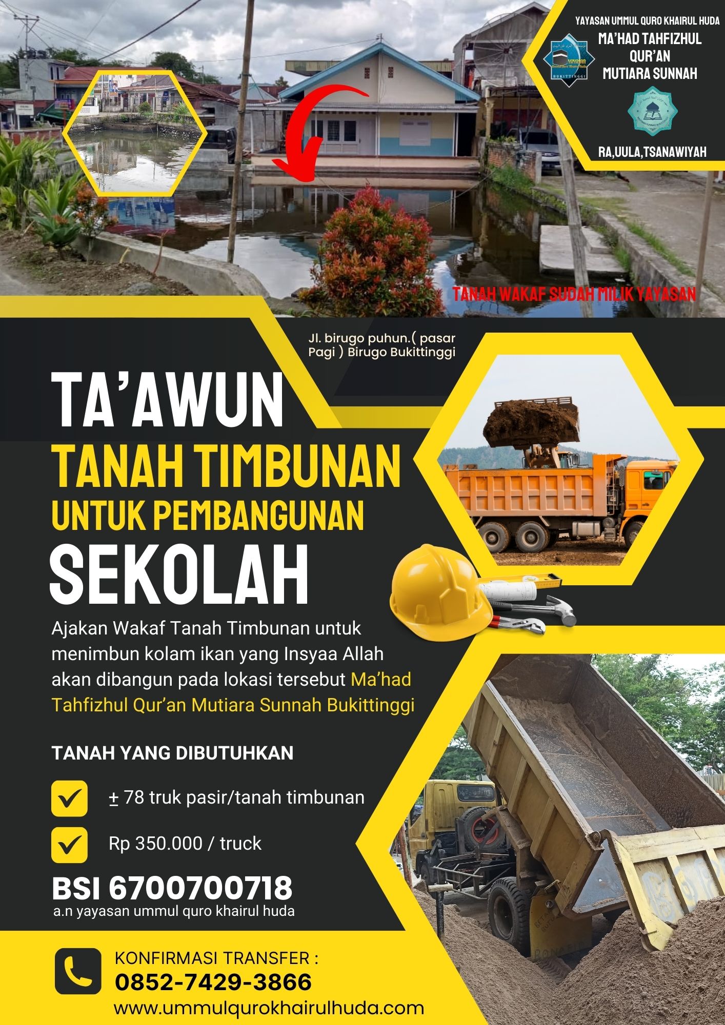PENIMBUNAN UNTUK LOKASI MA'HAD MUTIARA SUNNAH PENIMBUNAN UNTUK LOKASI MA'HAD MUTIARA SUNNAH