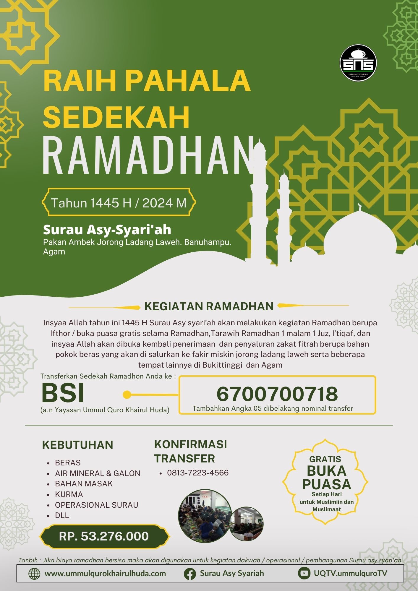 KEGIATAN RAMADHAN 1445H KEGIATAN RAMADHAN 1445H