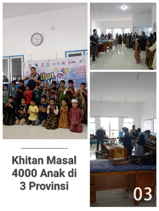 Khitan Masal 4000 anak di 3 Provinsi
